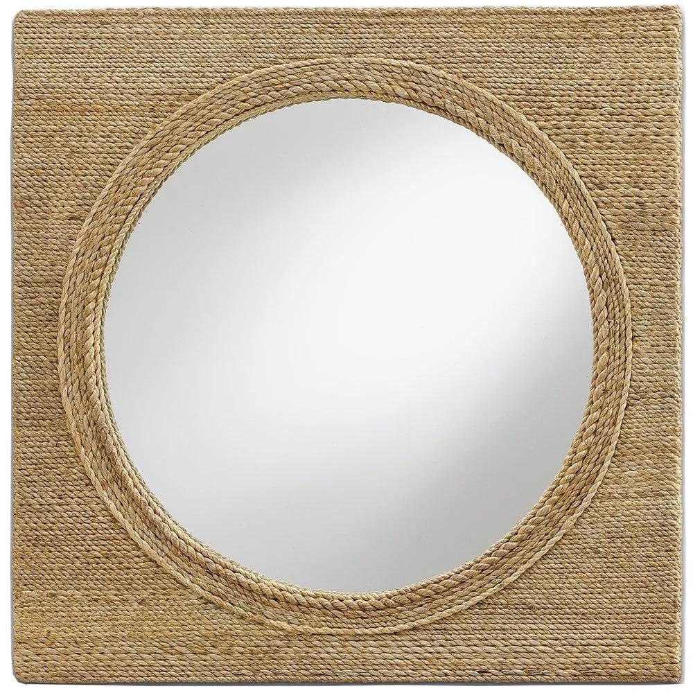 Abaca Rope Square Mirror