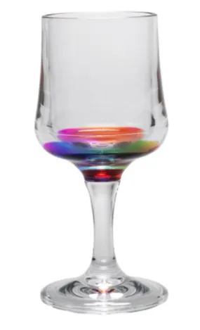 Acrylic Wine Glass - Rainbow - 8oz