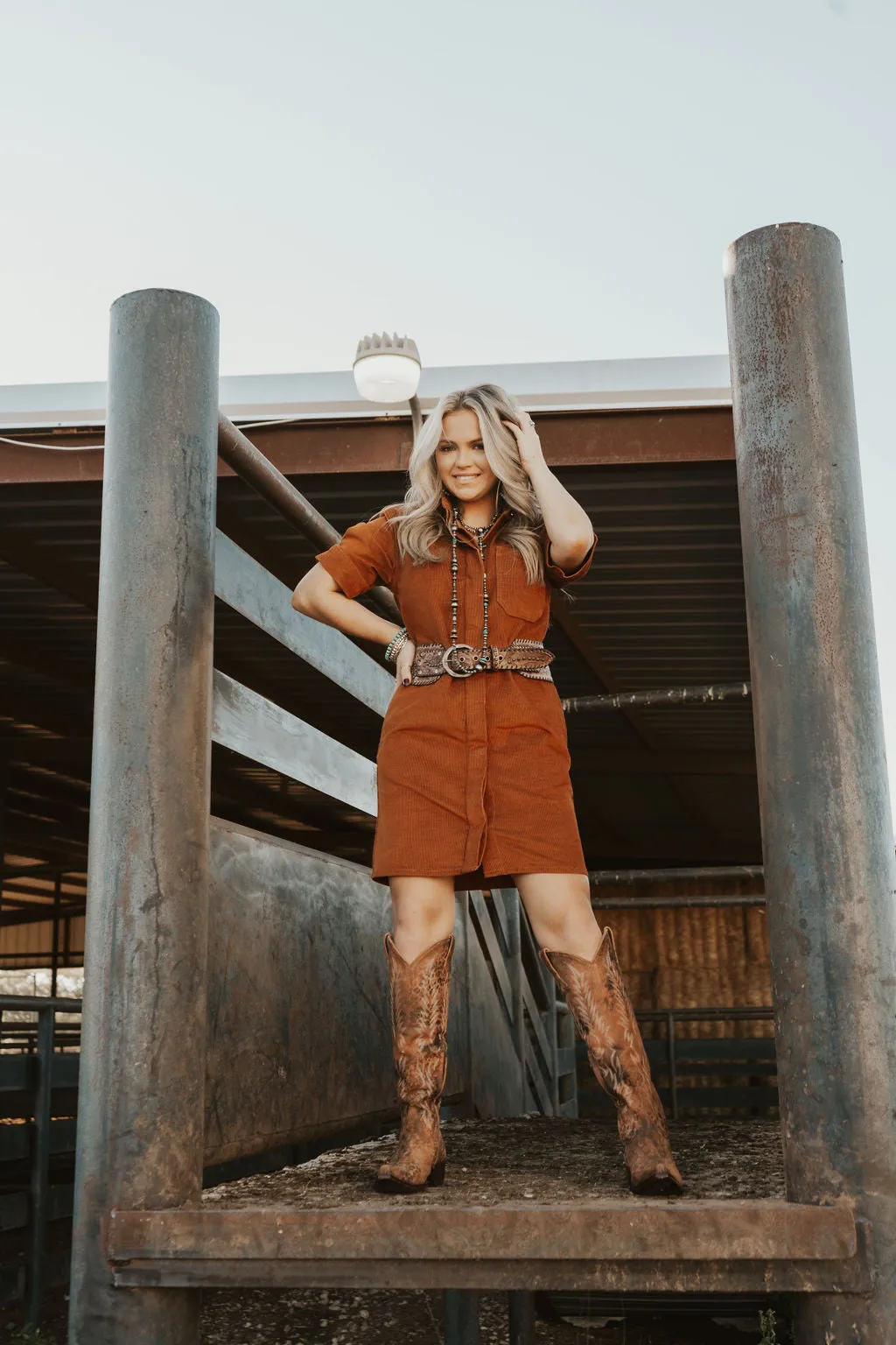 Ariat Camel Corduroy Dress