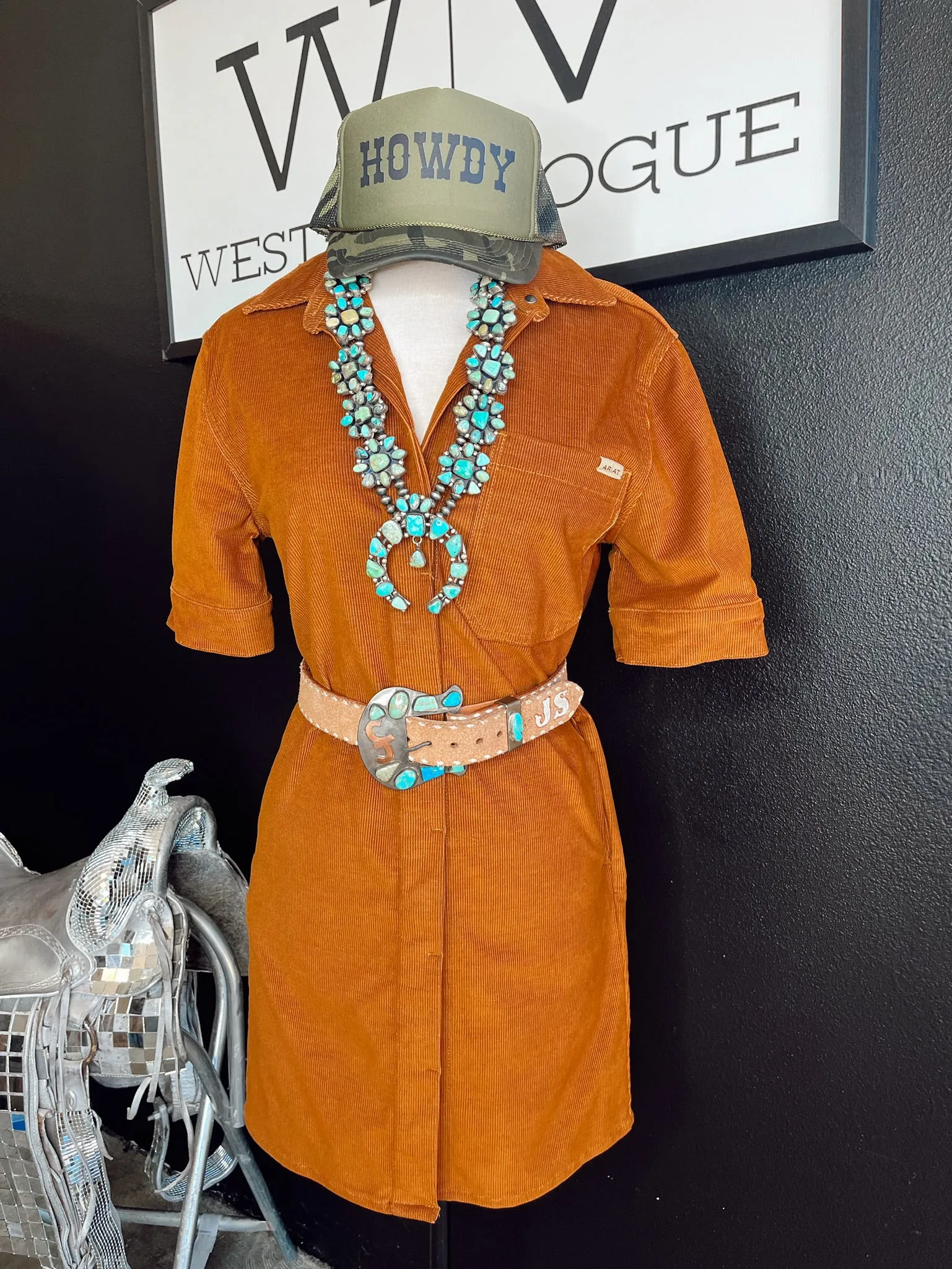 Ariat Camel Corduroy Dress