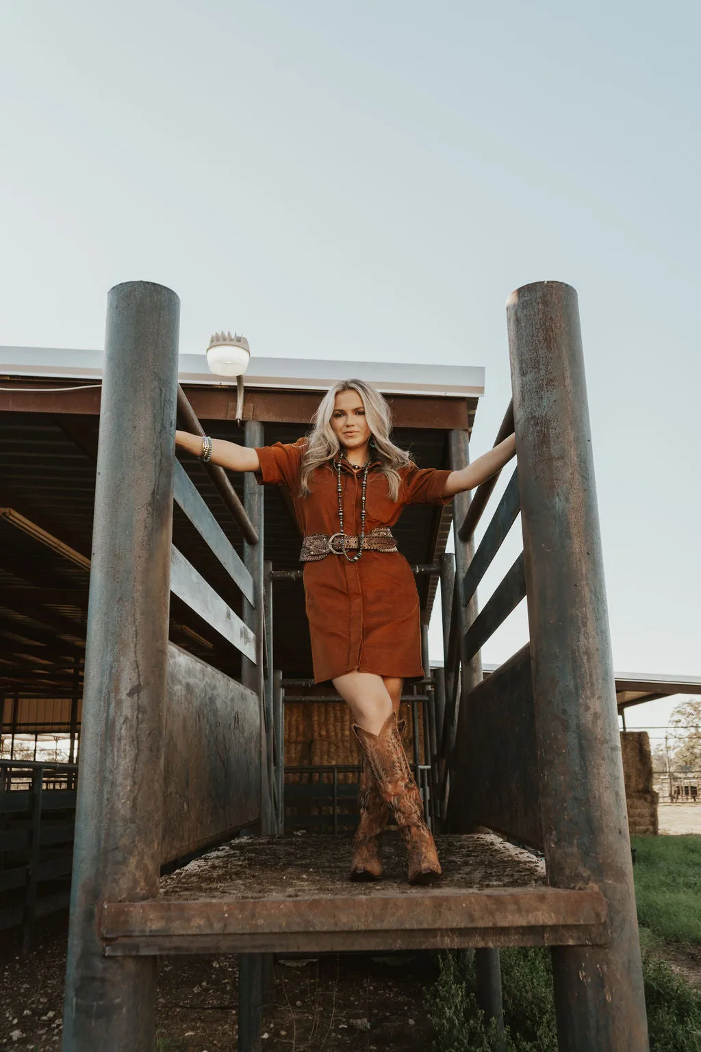 Ariat Camel Corduroy Dress