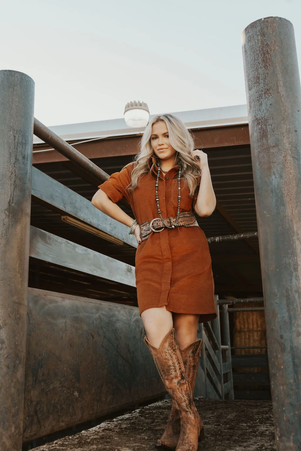 Ariat Camel Corduroy Dress