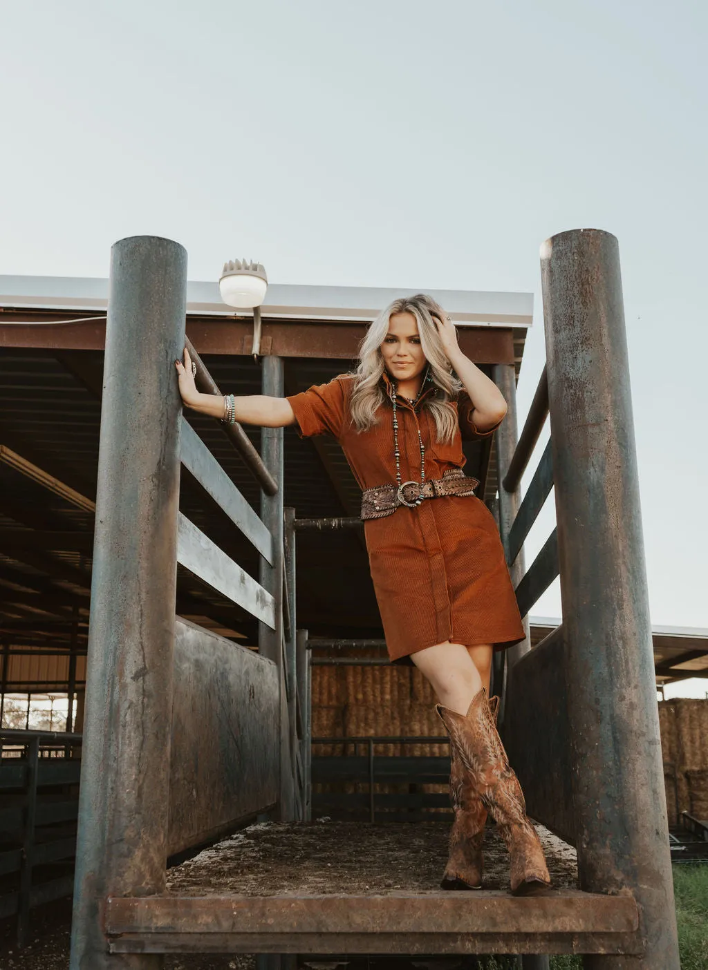 Ariat Camel Corduroy Dress