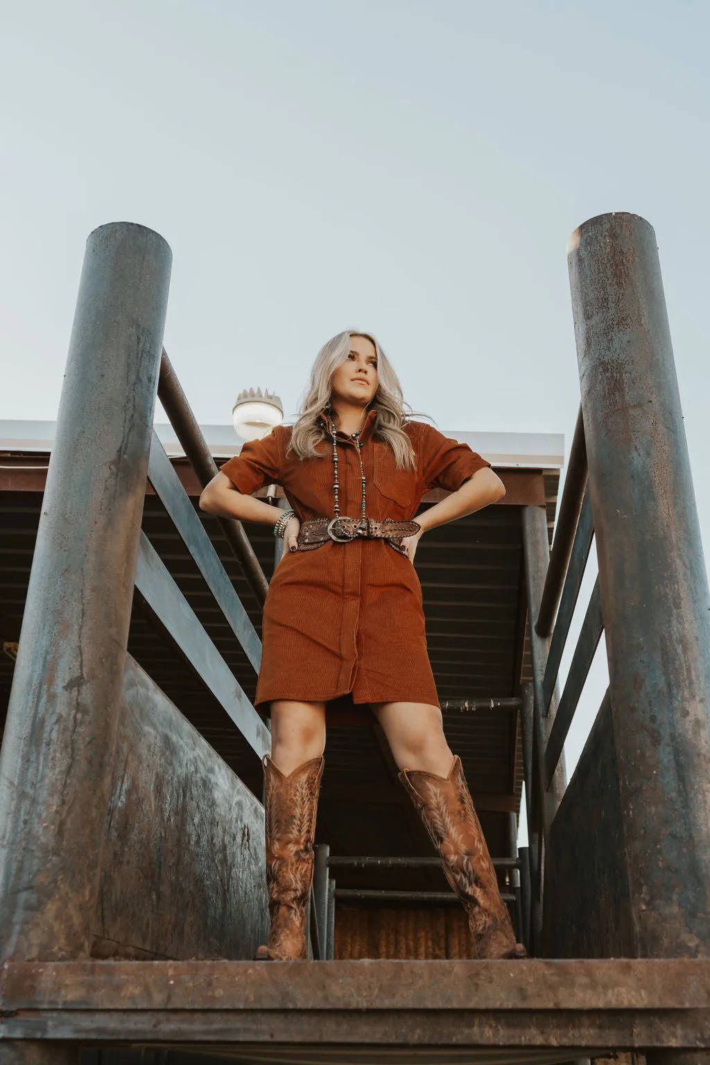 Ariat Camel Corduroy Dress