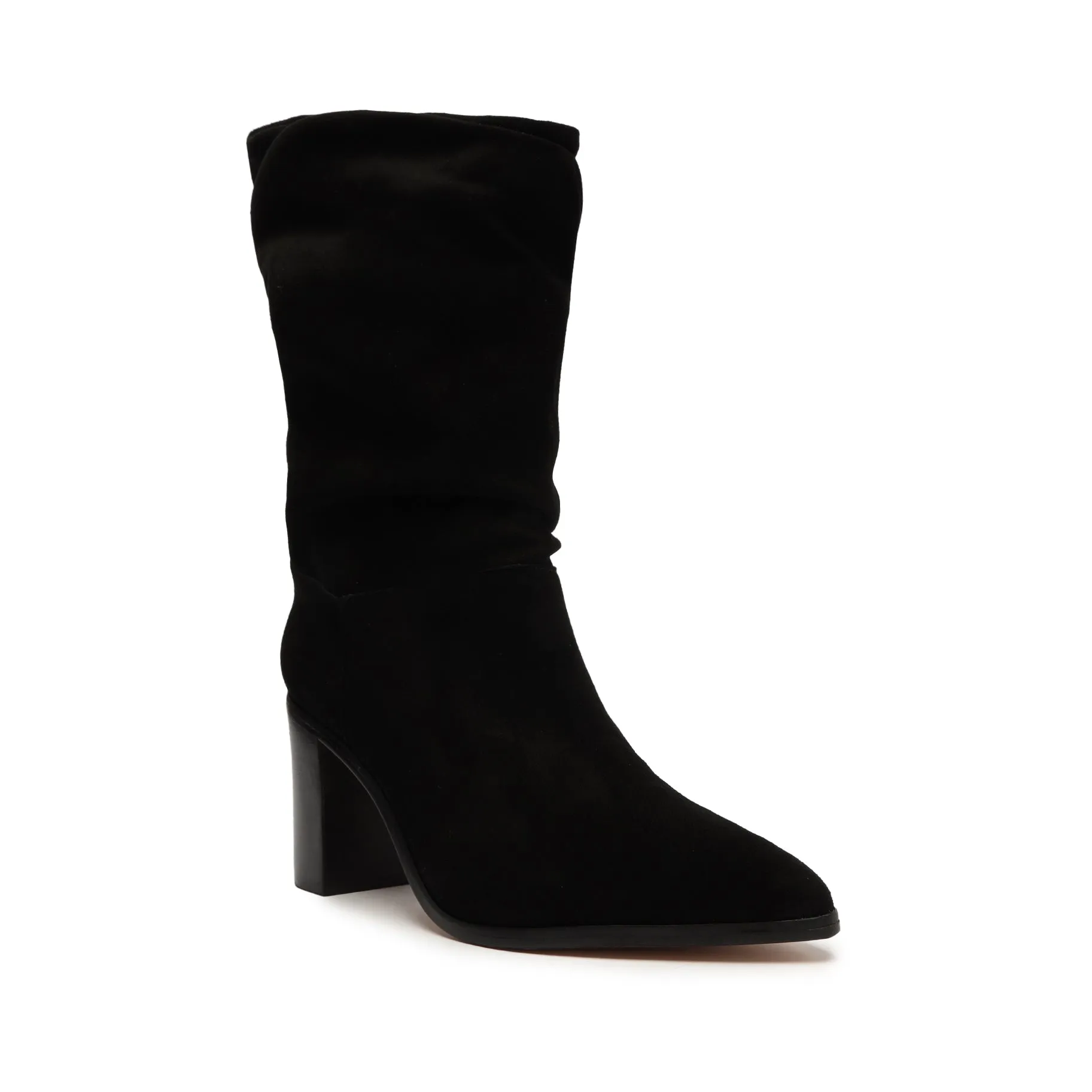 Ashlee Block Suede Bootie