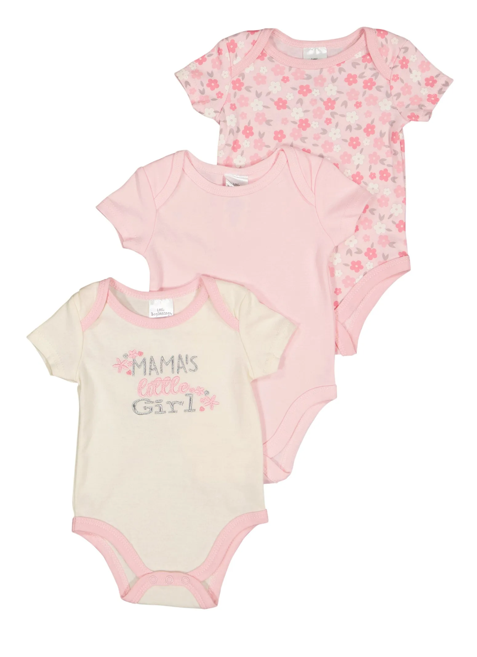 Baby Girls 0-9M Mamas Little Girl Bodysuit Trio