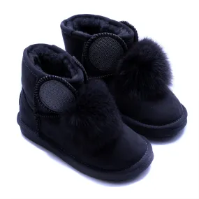 Black Fur Boots