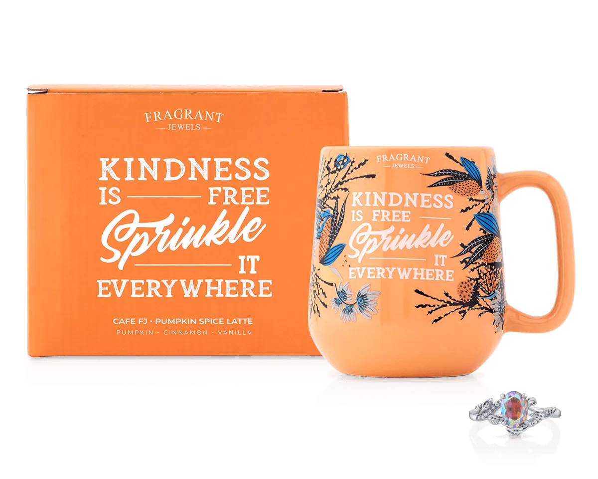 Cafe FJ: Pumpkin Spice Latte - Kindness is Free - Jewel Candle