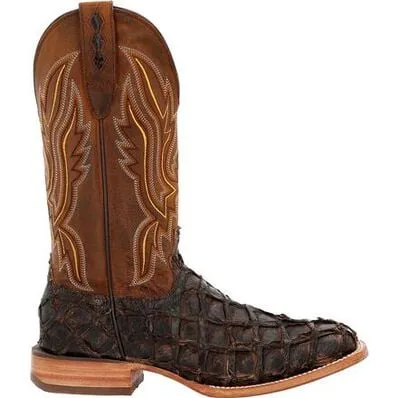 DurangoÂ Premium Exoticsâ Dark Brown Pirarucu Western Boot