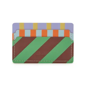 Dusen Dusen Recycled Leather Card Holder - Stripe