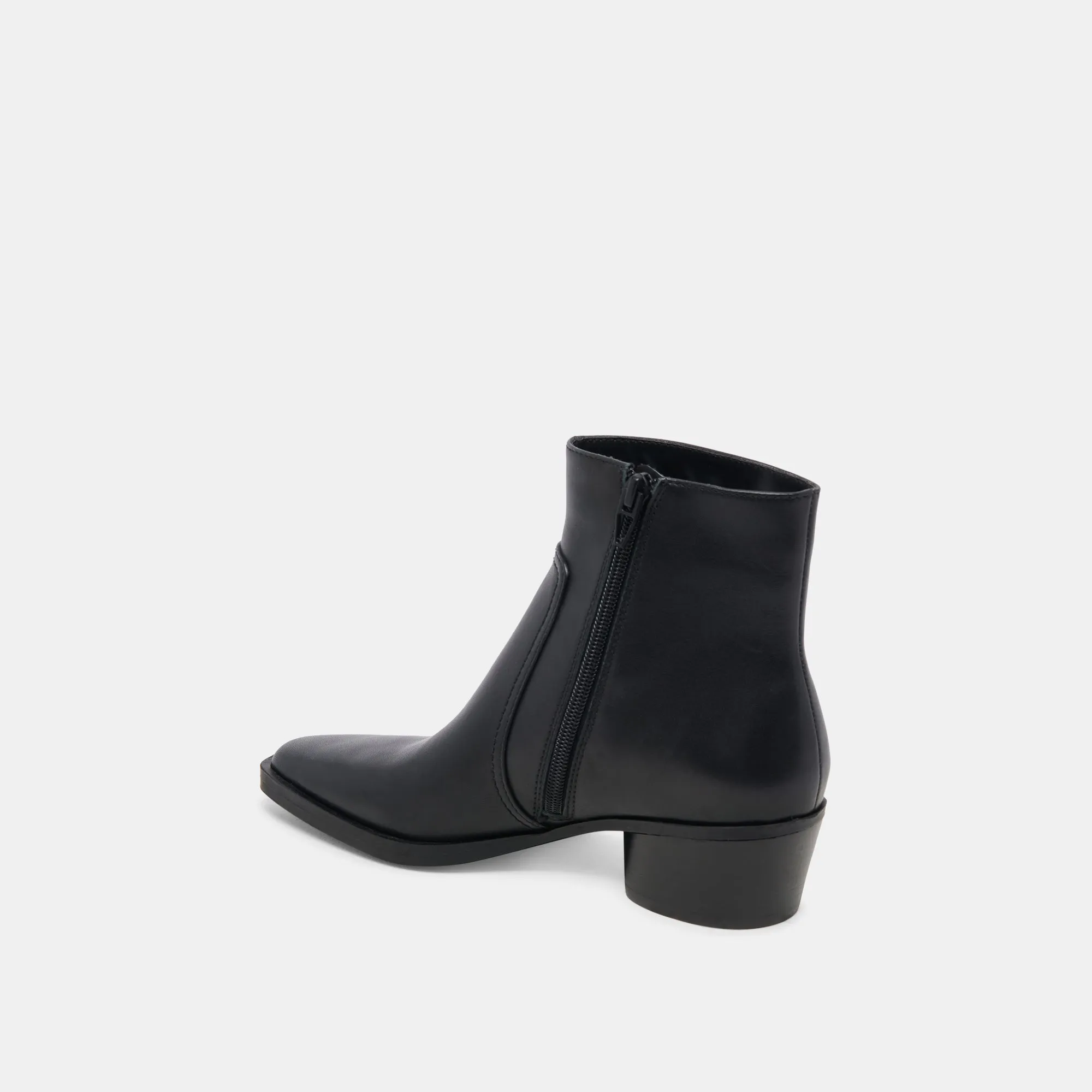 FAHARI H2O WIDE BOOTIES BLACK LEATHER