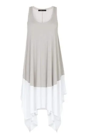 Handkerchief-hem Knit Dress