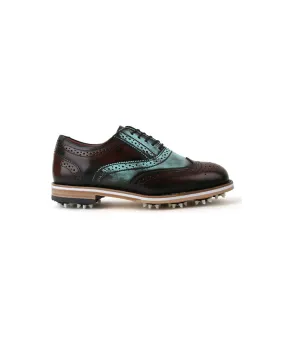 HENRY STUART Beat Up Spike Classic Golf Shoes - Mint Choco