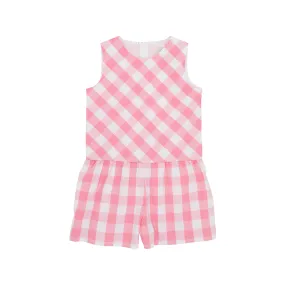 Mae Ryan Romper - Hamptons Hot Pink Chattanooga Check