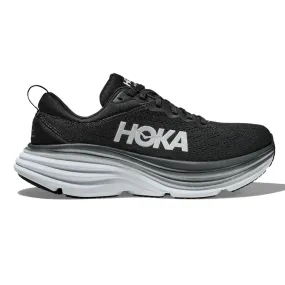 Mens HOKA Bondi 8 - Black / White