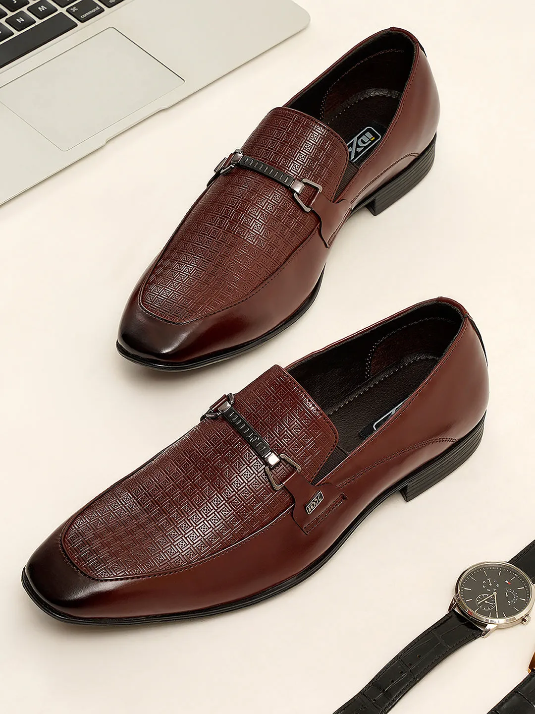 Men's Wine Regular Toe Slip On Formal (IX2032)