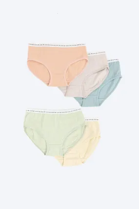 Pack of 5 Girly Brief Panties