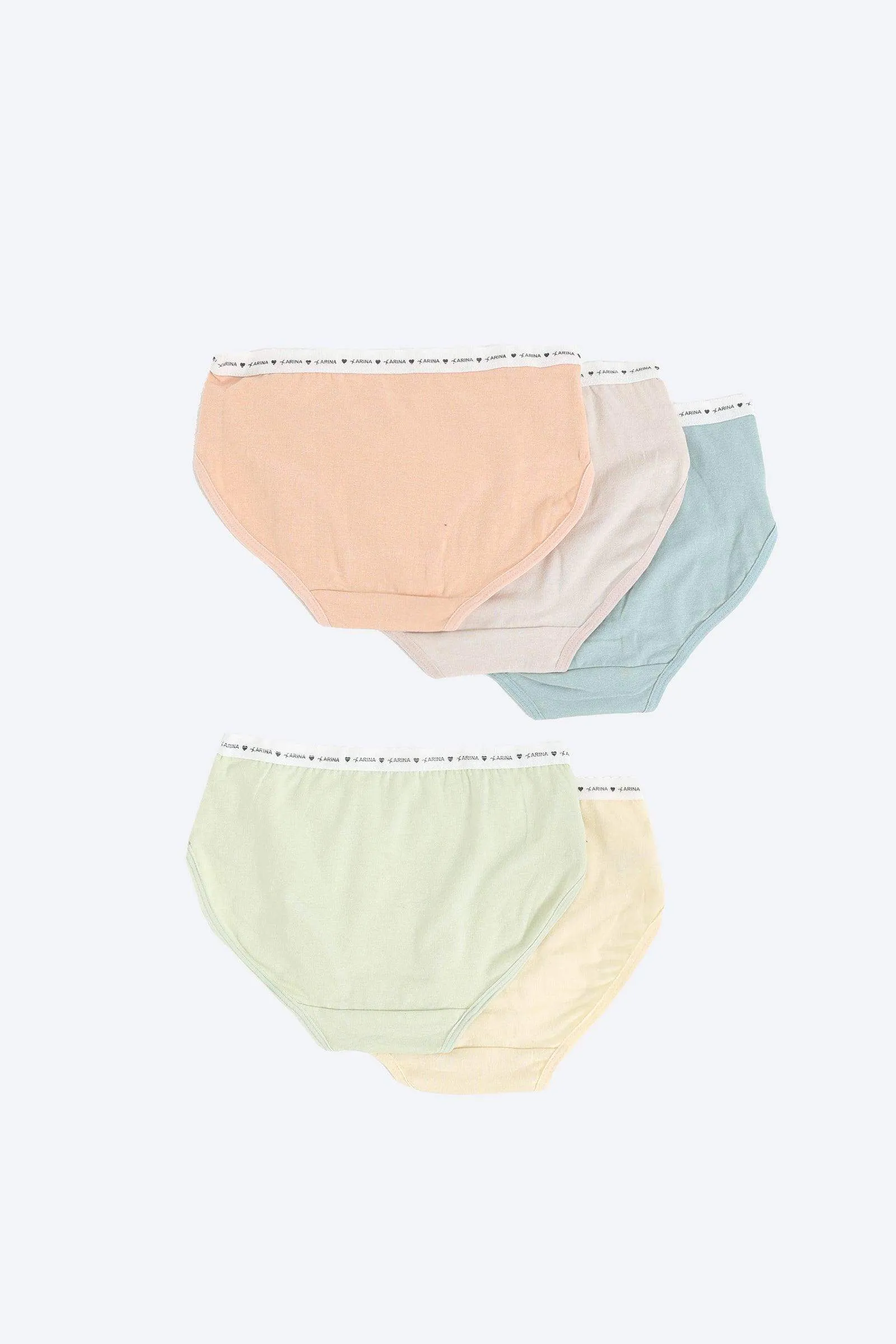 Pack of 5 Girly Brief Panties