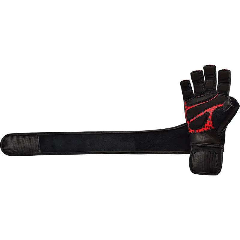 RDX L7 Crown Leather Fitness Gloves with Strap