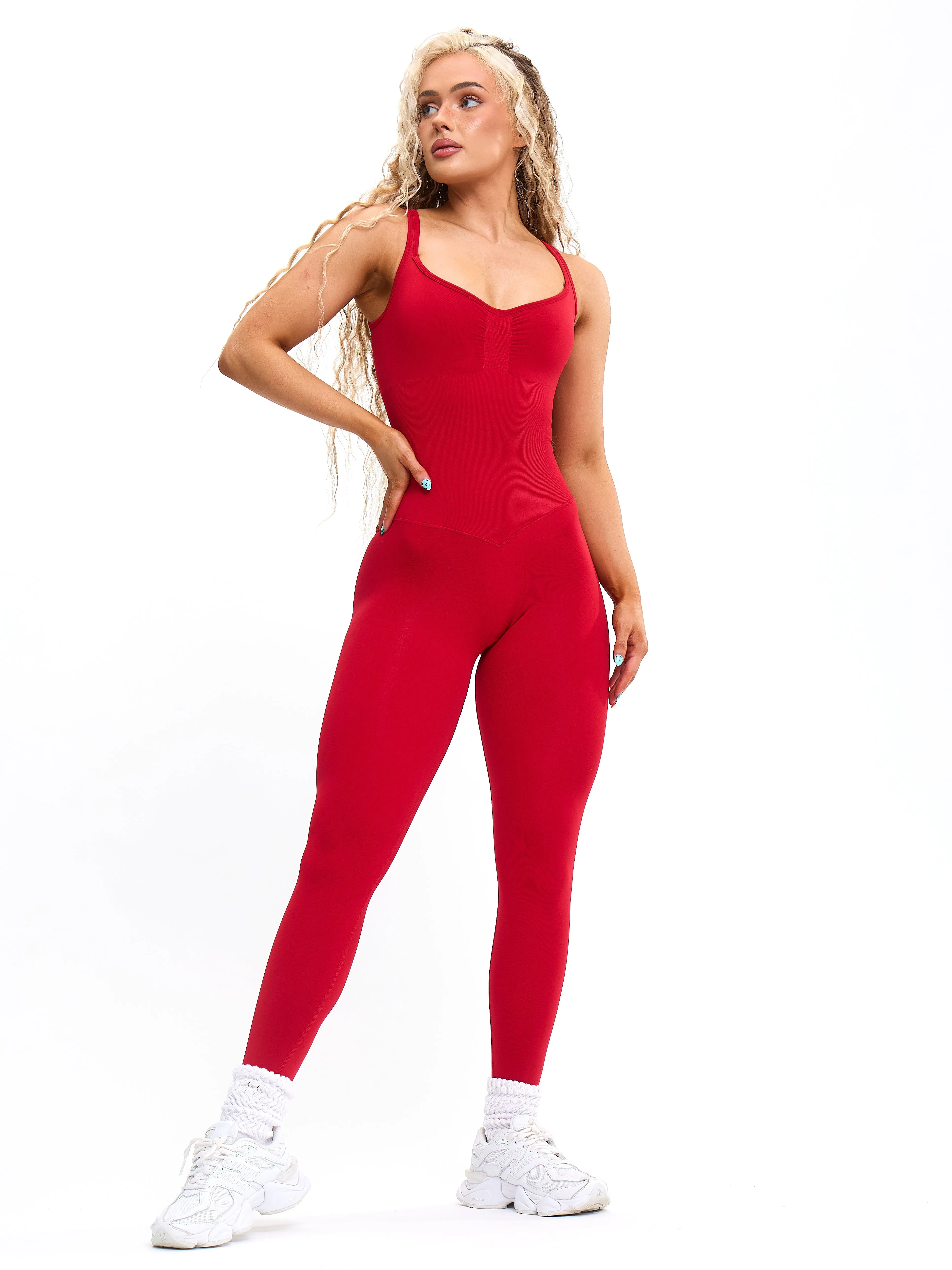 Shape Seamless Bodysuit - Lipstick Red