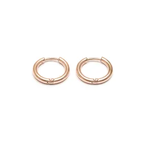 Small Huggies Rose Gold Plated