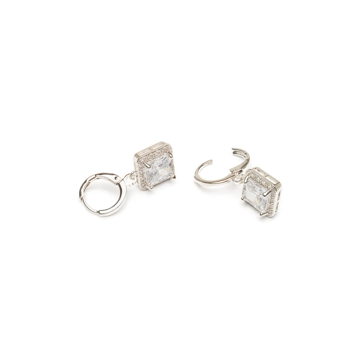 Square Crystal Earrings