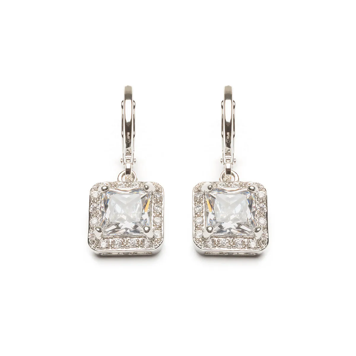 Square Crystal Earrings