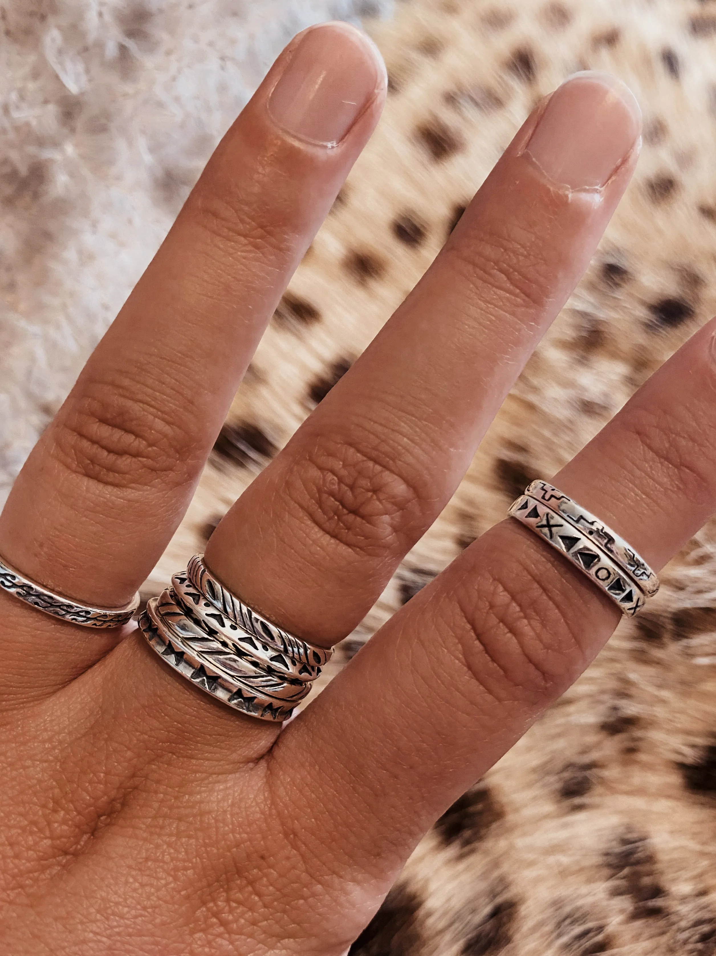 Stamped Stacker Rings